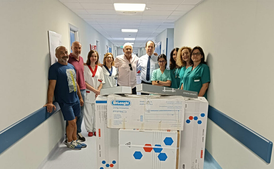 DONAZIONE CONDIZIONATORI STANZE DAY OSPITAL ONCOLOGICO