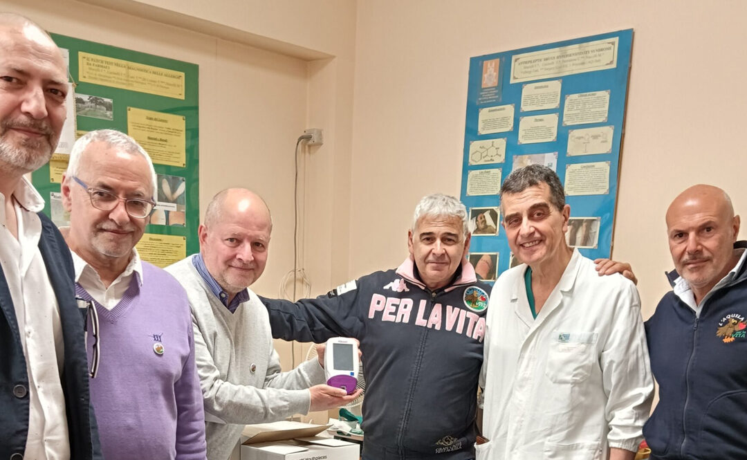 Donazione strumenti sanitari agli ospedali di L’Aquila e Sulmona