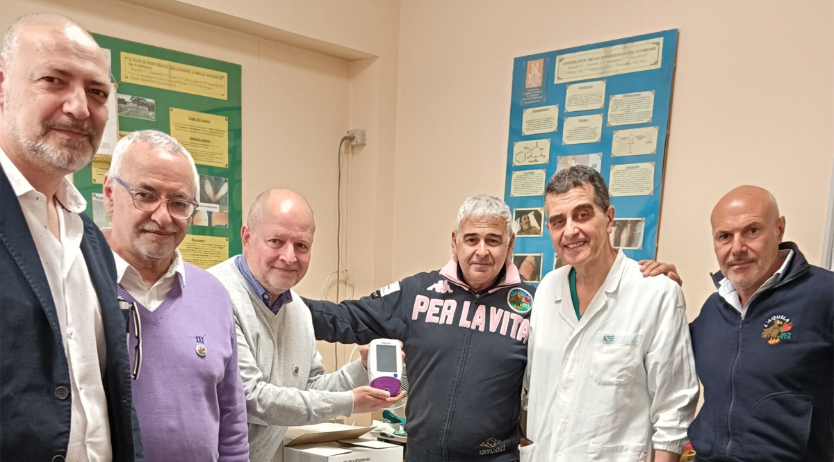 Donazione strumenti sanitari agli ospedali di L’Aquila e Sulmona